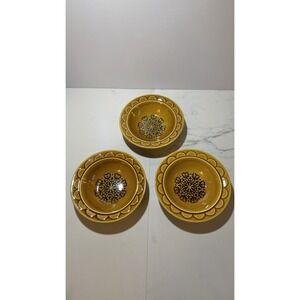 3 PC Vintage Homer Laughlin Coventry Castilian Granada 6" Rim Dessert Bowl Set